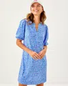 Lilly Pulitzer Colson Dress In Sunwashed Blue Seacrets In Blue
