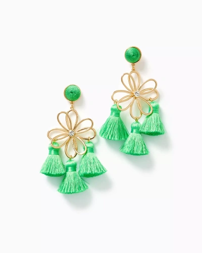 Lilly Pulitzer Come On Clover Earrings In Spearmint