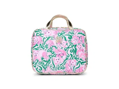Lilly Pulitzer Constance Cosmetic Case Luggage Pink Quartz Panda N Bows: One Size