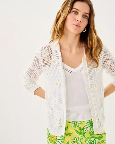 Lilly Pulitzer Cormac Mesh Sweater Set In White