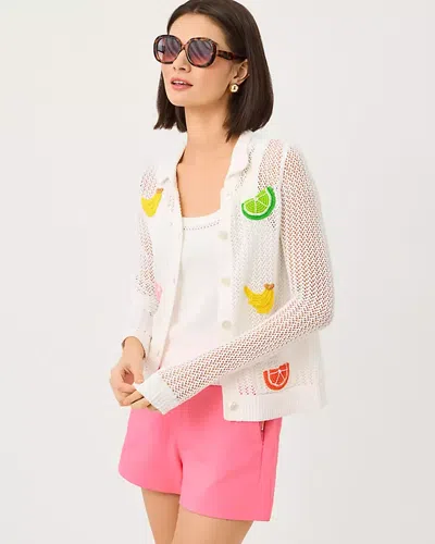 Lilly Pulitzer Cormac Mesh Sweater Set In White