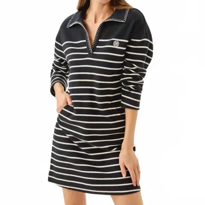 Lilly Pulitzer Corvaya Mini Dress In Noir Legacy Stripe In Blue
