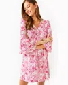 Lilly Pulitzer Danika Tunic Dress In Raspberry Rouge Animal Magnetism