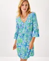 Lilly Pulitzer Danika Tunic Dress In Sunwashed Blue Plumes In Bloom
