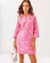 Lilly Pulitzer Daphnie Tunic Dress In Rousseau Pink Tulip To Tango Engineered Woven Dress