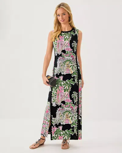 Lilly Pulitzer Darlene Stretch Maxi Shift Dress In Multi