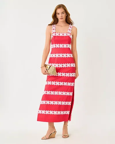 Lilly Pulitzer Davis Maxi Dress In Burgundy