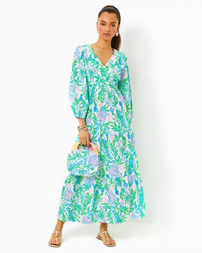 Lilly Pulitzer Deacon Maxi Dress In Resort White Just A Pinch