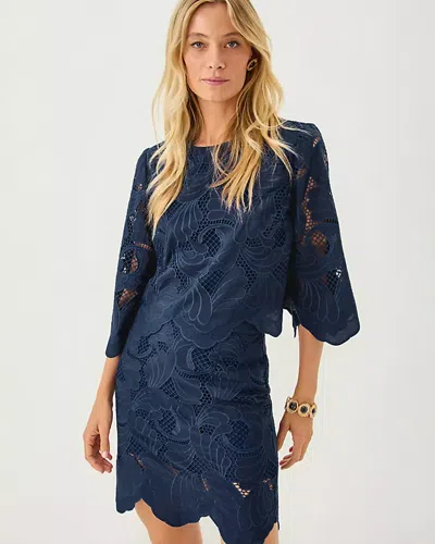Lilly Pulitzer Debra Lace Skirt In Blue