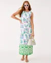 Lilly Pulitzer Dee Stretch Maxi Shift Dress In Multi Sunny Dee Patch Engineered Woven In Multi