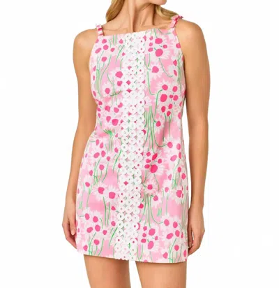 Lilly Pulitzer Delores Sleeveless Romper In Conch Shell Pink Sunny Daisies