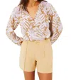 Lilly Pulitzer Deloria Linen Short In Sand Bar In Multi