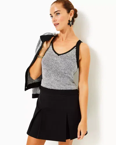 Lilly Pulitzer Delvey Mini Skort In Noir
