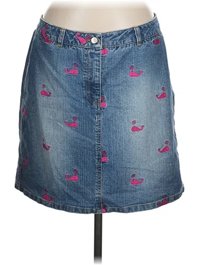 Pre-owned Lilly Pulitzer Denim Skirt In Blue