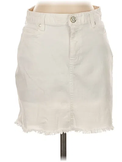 Pre-owned Lilly Pulitzer Denim Skirt In Ivory
