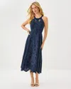 Lilly Pulitzer Denise Lace Halter Midi Dress In Blue