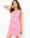 Lilly Pulitzer Dev Dress In Conch Shell Pink Flamingle Garden