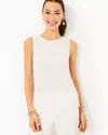 Lilly Pulitzer Dionna Silk Top In Coconut