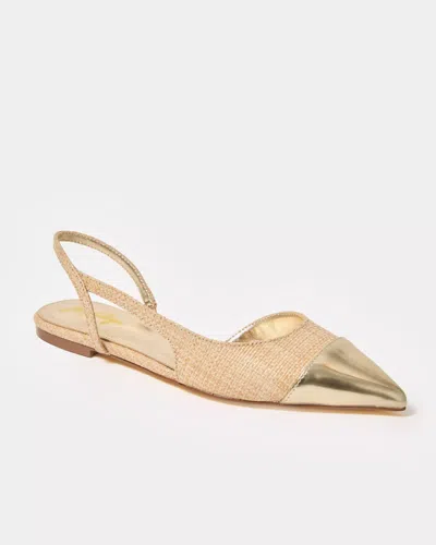 Lilly Pulitzer Dorsee Slingback Shoe In Natural