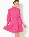 Lilly Pulitzer Drena Linen Dress In Passion Fruit Pink