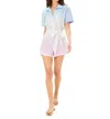 Lilly Pulitzer Dresher Button Down Romper In Multi