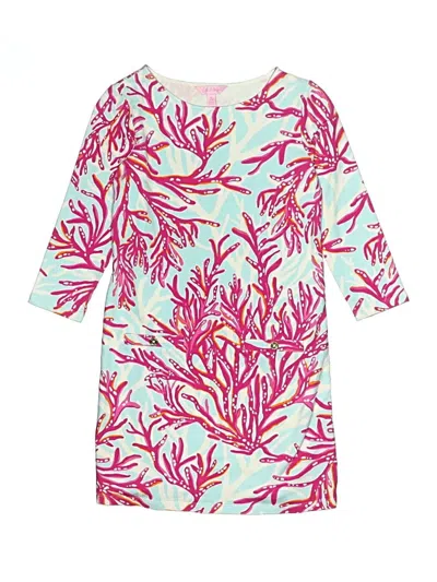 Pre-owned Lilly Pulitzer Kids' Dress In Teal
