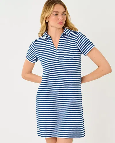 Lilly Pulitzer Dune Short Sleeve Dress In Blue