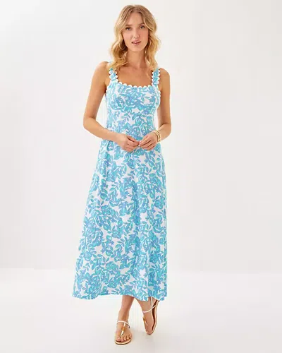Lilly Pulitzer Dwyer Midi Dress In Jacaranda Blue Simply The Zest