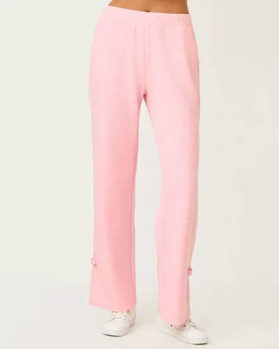 Lilly Pulitzer Dylana Bow Track Pant In Heathered Conch Shell Pink