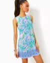 Lilly Pulitzer Edita Shift Dress In Multi Seacret Escape Engineered Woven Dress