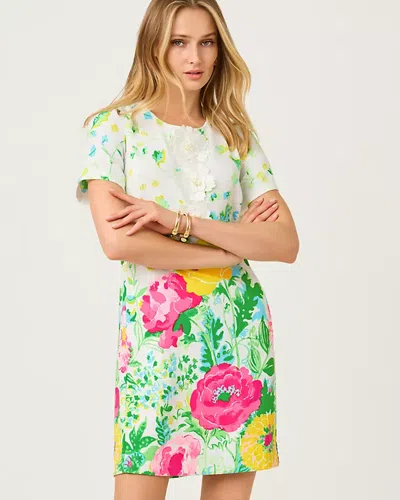 Lilly Pulitzer Edita Short Sleeve Shift Dress In Green