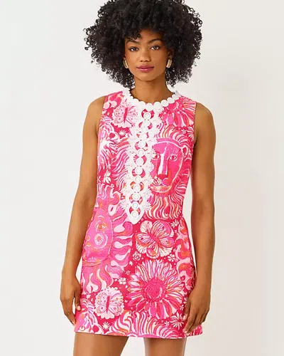 Lilly Pulitzer Edita Stretch Shift Dress In Paradise Punch Oversized Jims Stuff In Pink