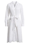 Lilly Pulitzer Eira Midi Shirtdress In Resort White Pineapple Tile