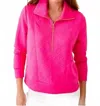 Lilly Pulitzer Eleni Pullover In Sun Shell Pink Butterfly Quilted Knit In Pink
