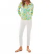 Lilly Pulitzer Eleni Upf 50+ Pullover Top In Bluette Make Lemonade In Multi