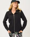 Lilly Pulitzer Eleni Zip-up Jacket In Black