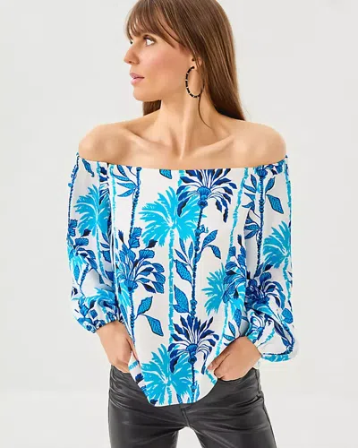 Lilly Pulitzer Elizabethany Off-the-shoulder Top In Multi