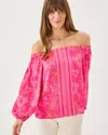 Lilly Pulitzer Elizabethany Off-the-shoulder Top In Pink