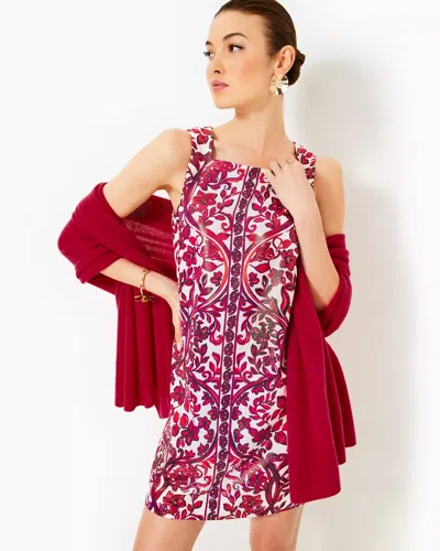 Lilly Pulitzer Ella Shift Dress In Coconut Slice Of Paradise Engineered Woven Dress