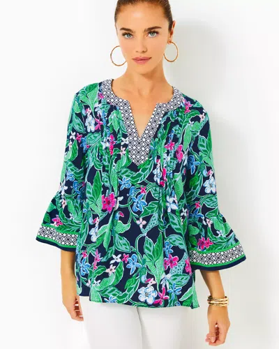 Lilly Pulitzer Ellalynn Tunic In Multi Untamed Engineered Tunic
