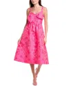 Lilly Pulitzer Ellara Jacquard Midi Bow Dress In Pink