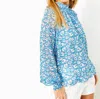 Lilly Pulitzer Ellielynn Long Sleeve Top In Blue