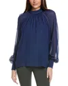Lilly Pulitzer Ellielynn Long Sleeve Top In Navy