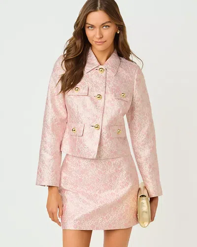 Lilly Pulitzer Eloraina Brocade Jacket In Pink