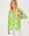 Lilly Pulitzer Elsa Silk Top In Green