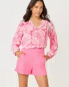 Lilly Pulitzer Elsa Pullover Blouse In Paradise Punch Thar She Blows In Pink