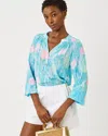 Lilly Pulitzer Elsa Silk Top In Blue