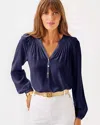 Lilly Pulitzer Elsa Silk Top In Blue