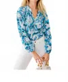 Lilly Pulitzer Elsa Silk Top In Lilly Gulls In Blue