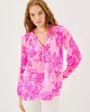 Lilly Pulitzer Elsa Silk Top In Pink